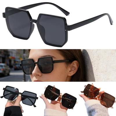 Frame Square Sunglasses Oversized Geometric Sunglasses Eye Protection UV Protection Sun Glasses Outdoor Driving Goggle