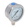 Pressure Gauge 1 4 NPT Accuracy Level 2.5 Transparent Dial Vacuum Pressure Gauge with Stainless Steel Housing 0 To