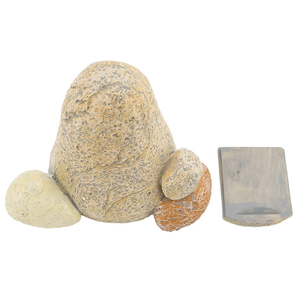 Fake Rock Key Box Simulation Decorative Resin Outdoor Stone Ornament Key Box for Garden Yard