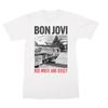 Zespół Rockowy Bon Jovi Bawełniany Graficzny T-shirt z Okładką Albumu Unisex Damskie Koszulki Unisex 2026 Nowa Letnia Wiosenna Moda Hiphopowa Y2k Koszulka
