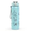 1PC Group Cat Outline Pattern 750ml Color Plastic Sports Water Bottle Leakproof Flip Straw Lid Suitable for Sports Office Home Use
