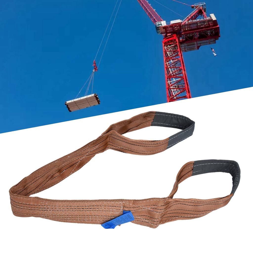 6T Flat Lifting Sling Thicken PES High Strength Crane Webbing Straps Accessories Wide 150mm4 Meters