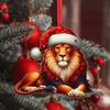 New Acrylic Flat Animal World Christmas Festival Party Pendant for Christmas Tree Decoration Pendant