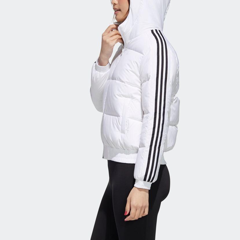 Adidas Neo Casual Warm Hooded Down Jacket Women Outerwear White GJ8822