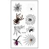 10Pcs Halloween Tattoo Stickers Realistic Waterproof Temporary Spider Stickers for Festive Decoration