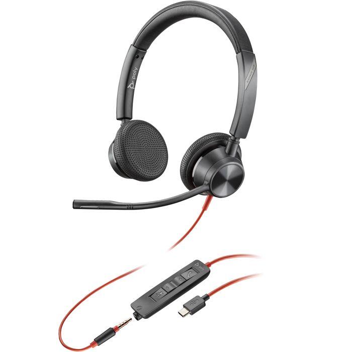 Casque - HP - Blackwire 3325 - USB-C - 3.5mm - Filaire - Micro intégré
