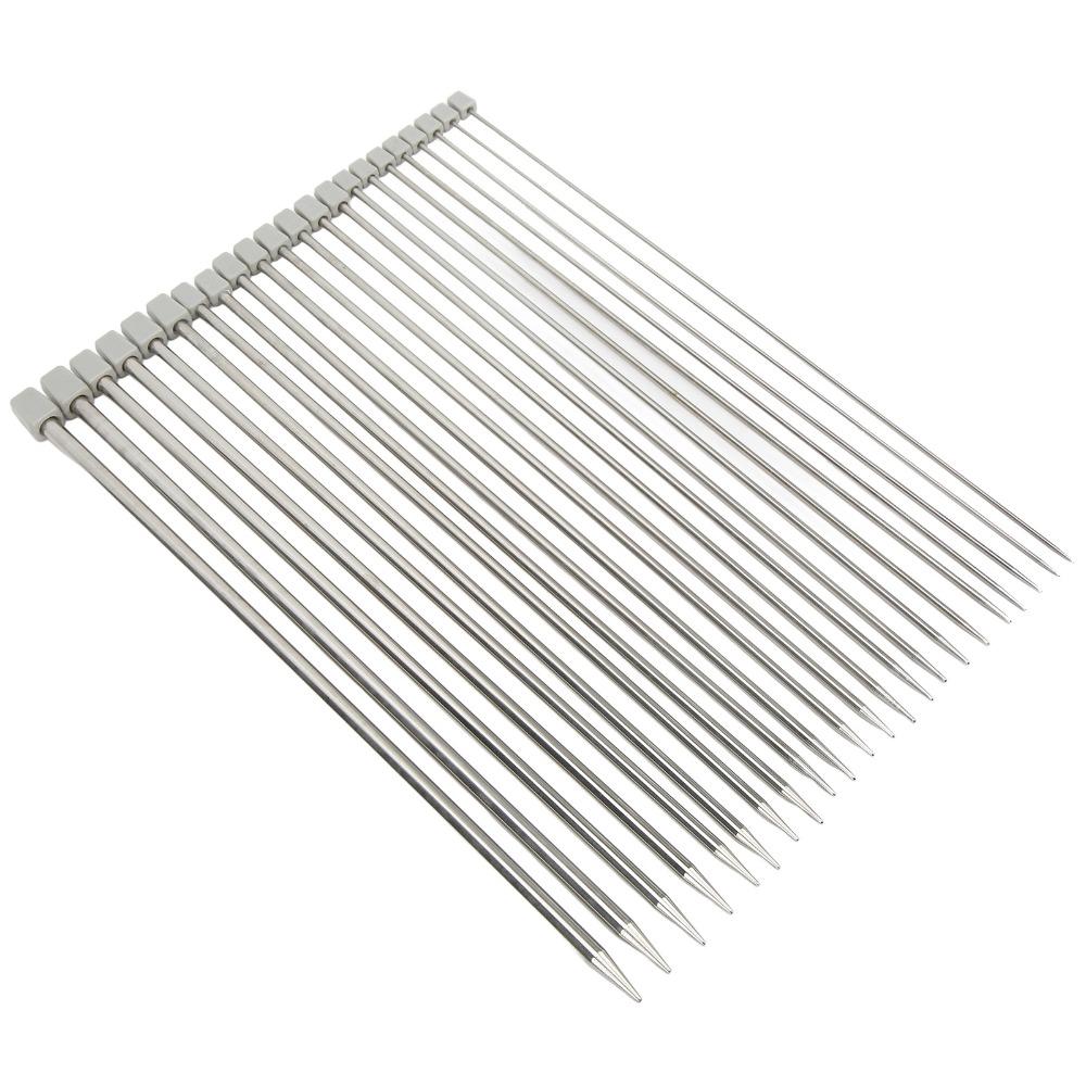 22pcs Individually Packed Knitting Needles Set Smooth Surface Straight Knitting Needles  DIY Craft