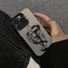 Creative Cross Lion Pattern Phone Case Suitable for iPhone 17 16 15 14 13 12 11 Pro/Max/Plus Anti Drop and Shockproof Back Cover