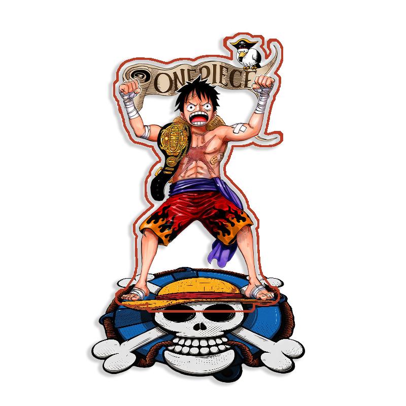 Standing Sign For OPCG OP Monkey D. Luffy Self Made Cartoon Anime Game Desktop Decoration Toy Fans Gift 15cm