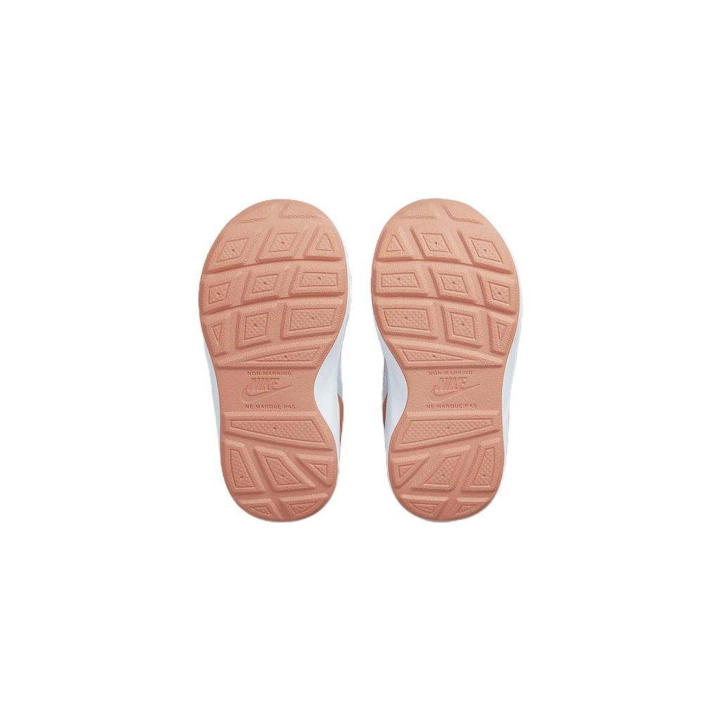 Nike Wearallday Comfortable Non-Slip Shock Absorbing Durable Low-Top Walking Shoes Baby Shoes White Orange DO9379-100