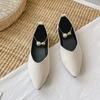 Woman Flats Solid Color Large Size Pointed Toe Elegant Party On Promotion 2025 Summer Spring Stylish Shoe Y2k 39 Shoes for Women