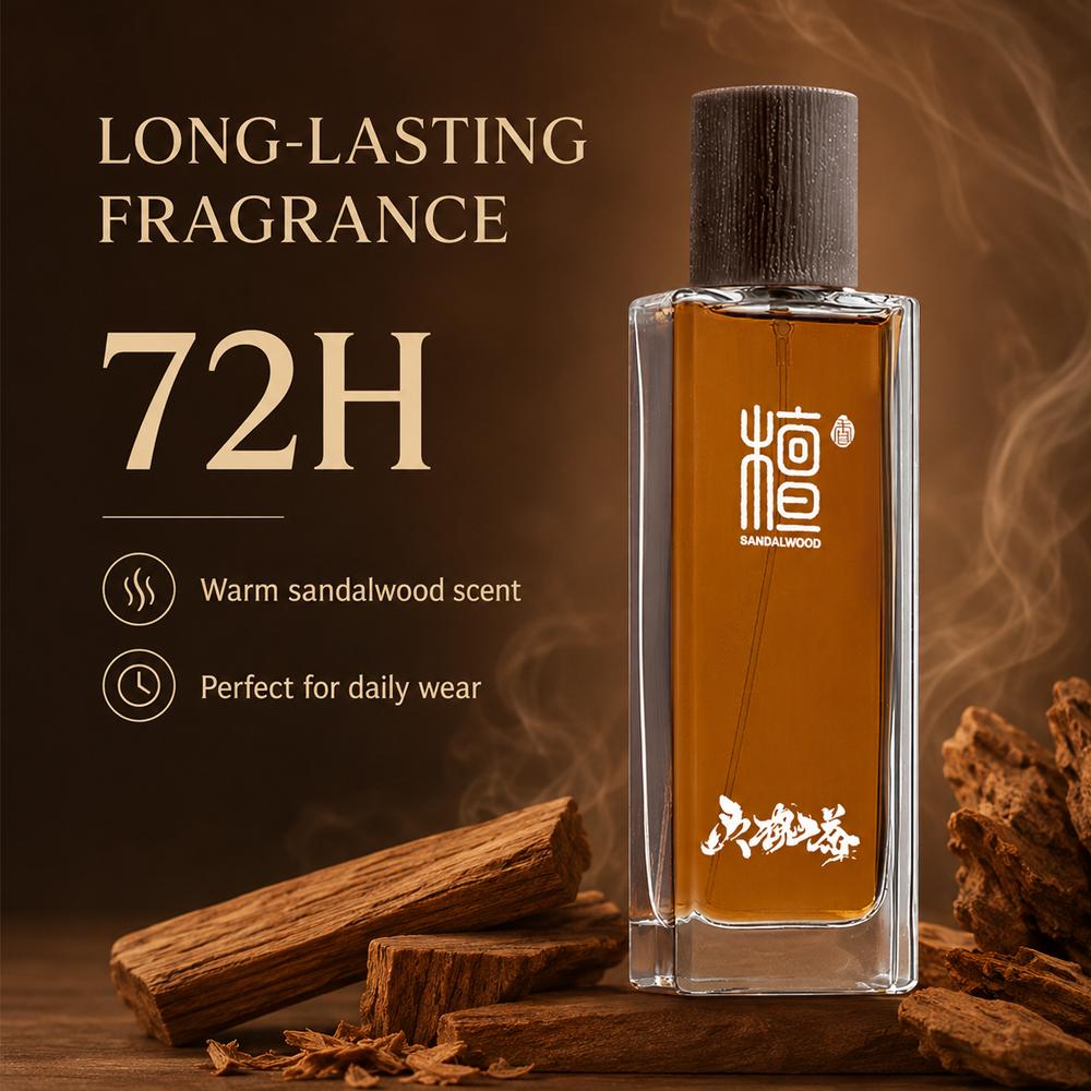 Sandalwood perfume, sandalwood temple flavor, burning incense, sandalwood road, light fragrance, high-grade fragrance, long-lasting fragrance