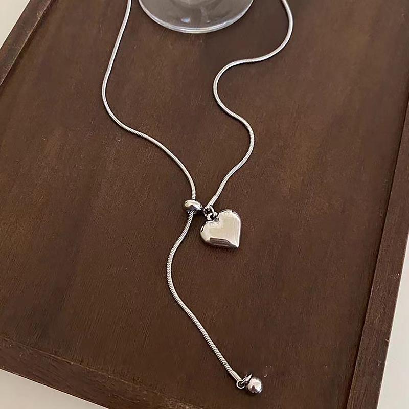 Simple Long Pull-Out Adjustable Necklaces For Women Girls Luxury Elegant Versatile Necklace Jewelry Accessories Gifts