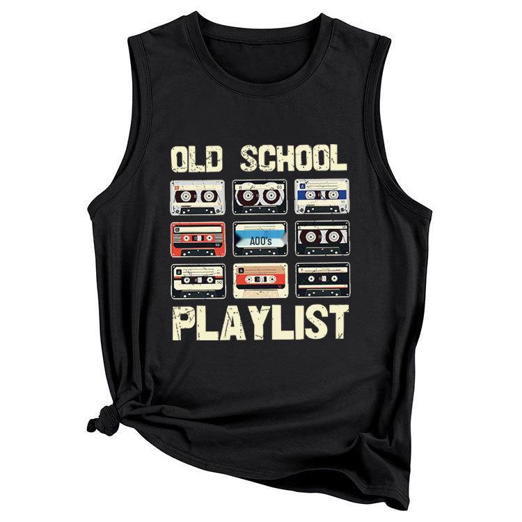 Regata Feminina Old School Playlist Sem Mangas - Moda de Verão