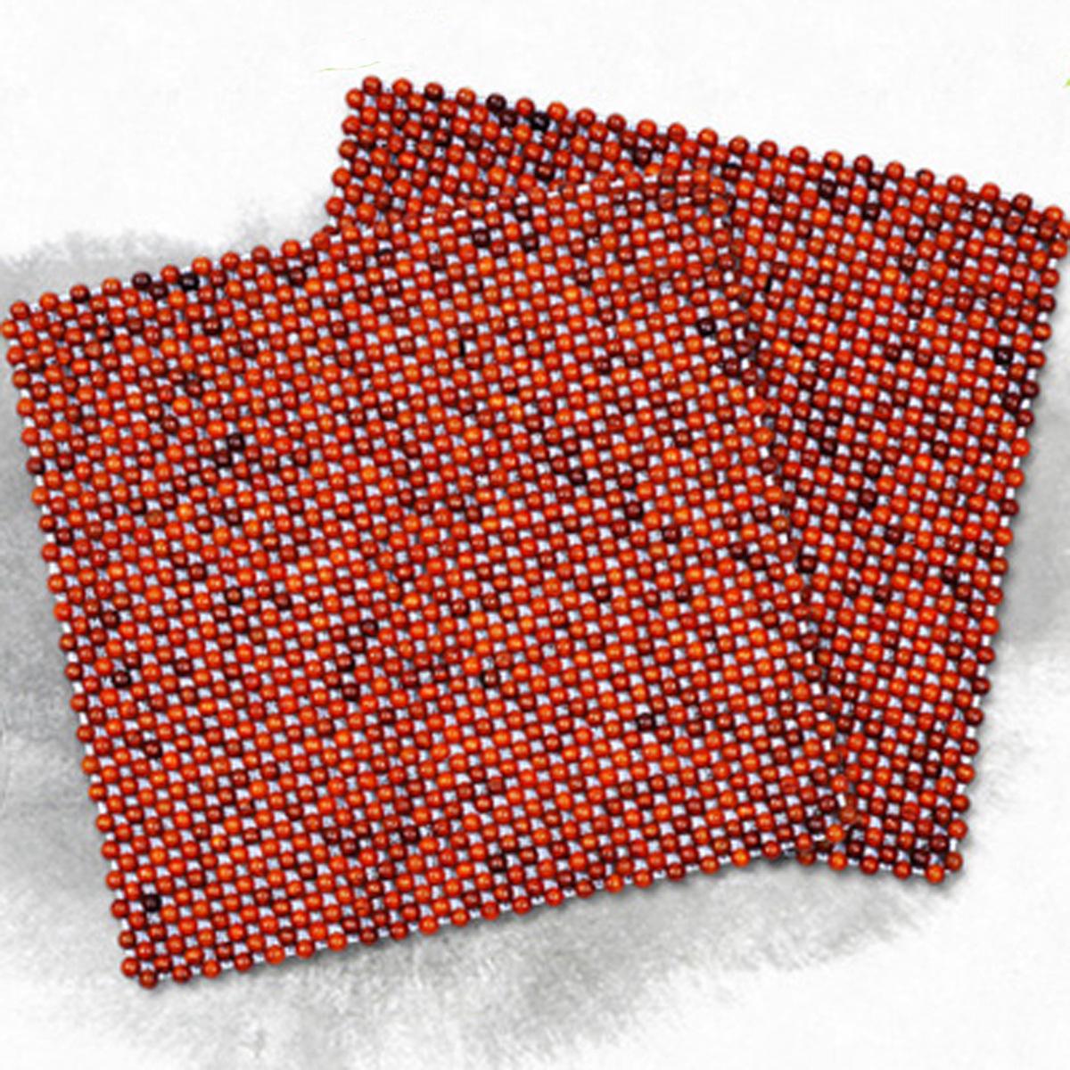 

Летняя вентилируемая подушка для сиденья из деревянных бусин - Подушка для стула из бусин палисандра