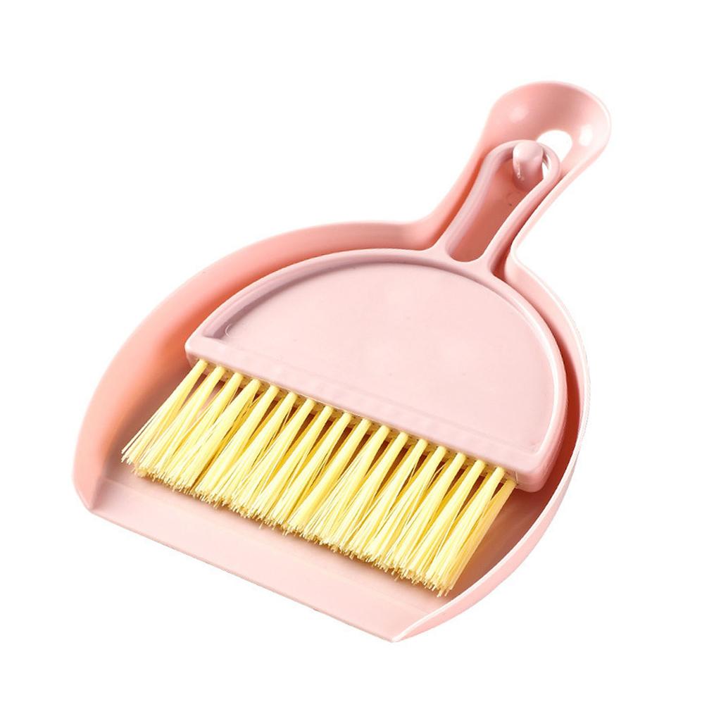 Dustpan Brush Set Compact Multifunctional Table Cleaner Small Broom Dust Pan for Keyboard Cleaning