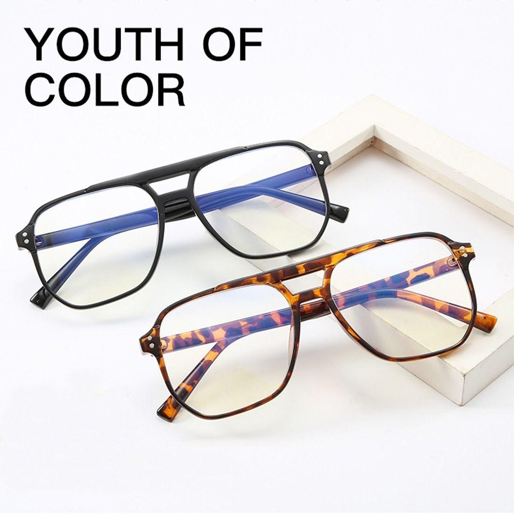 Ultralight Anti-Blue Light Glasses Eye Protection Frame Eyewear Vintage Square Eyeglasses  Office