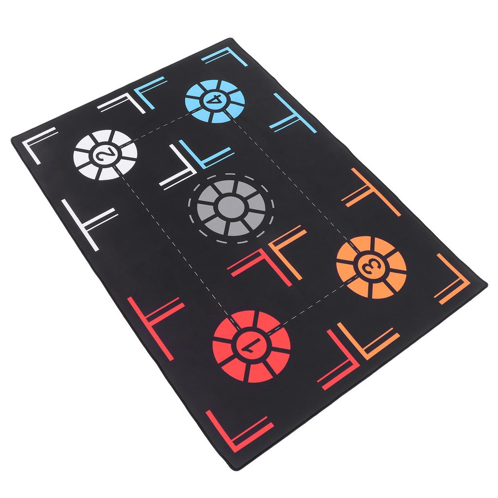 2mm Basketball Training Mat Mute Black Rubber Basketball Training System for Home Kids