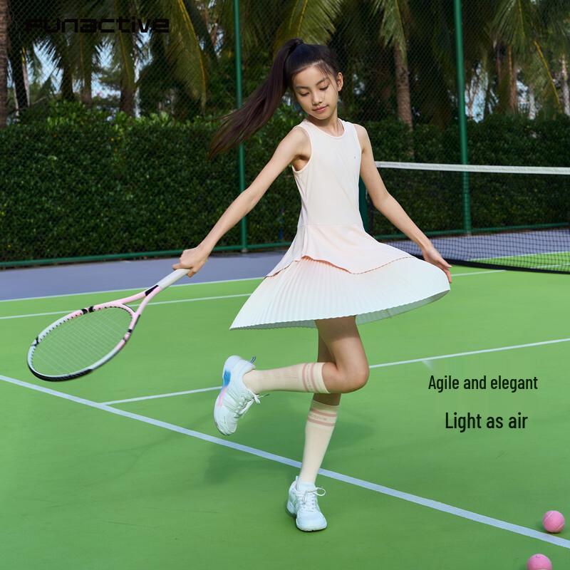 Girls' Pleated Quick-Dry Sports Dress