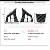 Carbon Fiber For BMW M6 E63 E64 2004-2010 Car Steering Wheel Trim Button Panel Frame Decoration Sticker Set Interior Accessories.