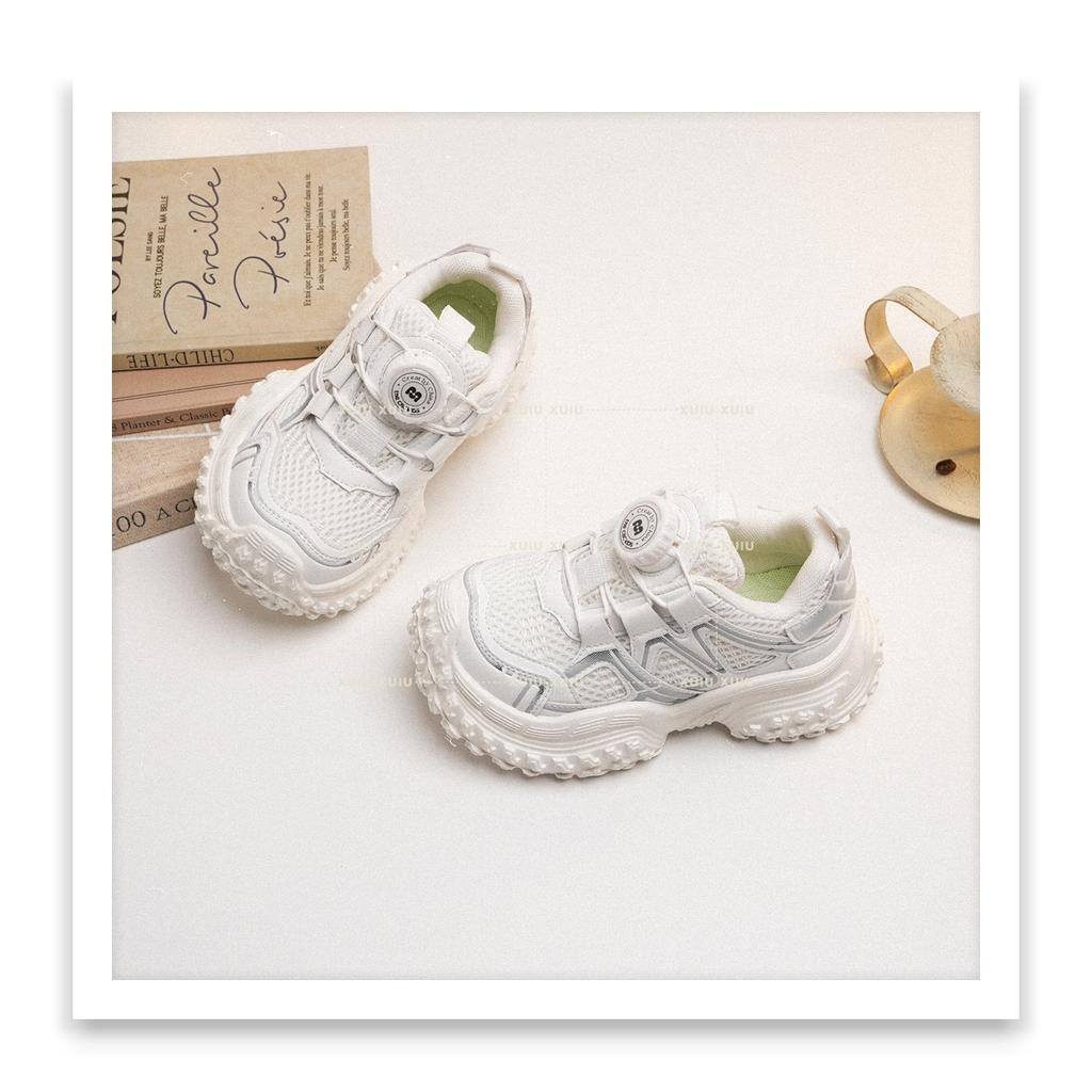 XSHX "Paris Tire Shoes" Retro Children's Sports Shoes Spring Double Net Boys and Girls Rotating Buckle [Wenzhou Shoes]