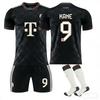 2025-26 Bayern 2nd Away #9 KANE Sport Training Jersey Set with Socks Teens Kids Adults Football Kits