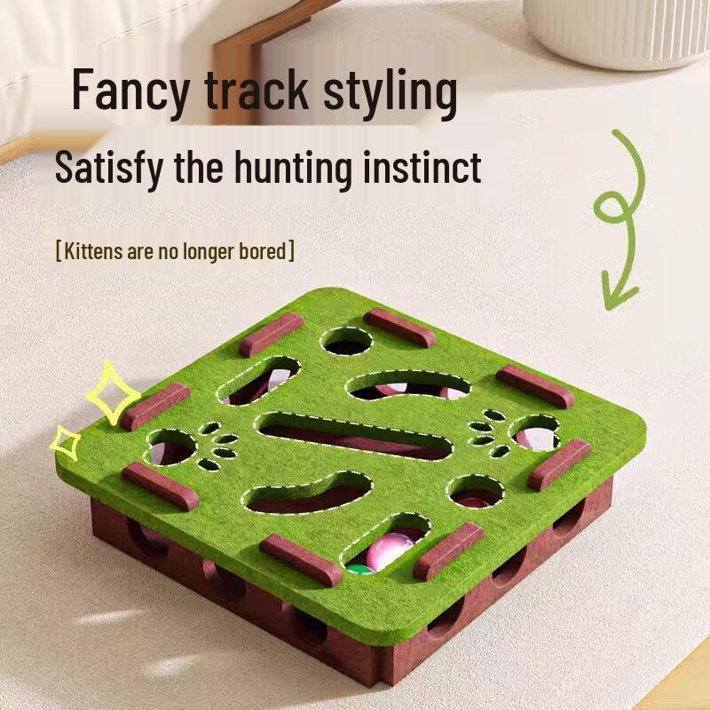 Taotao Le Интерактивная коробка-пазл из войлока для кошек