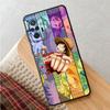 Black Soft Phone Cover Case for Xiaomi Redmi Note 9S 13 14 Pro Plus 7 8 11s 12s 10S 9 10 11 12 Pro One Piece Nami Luffy