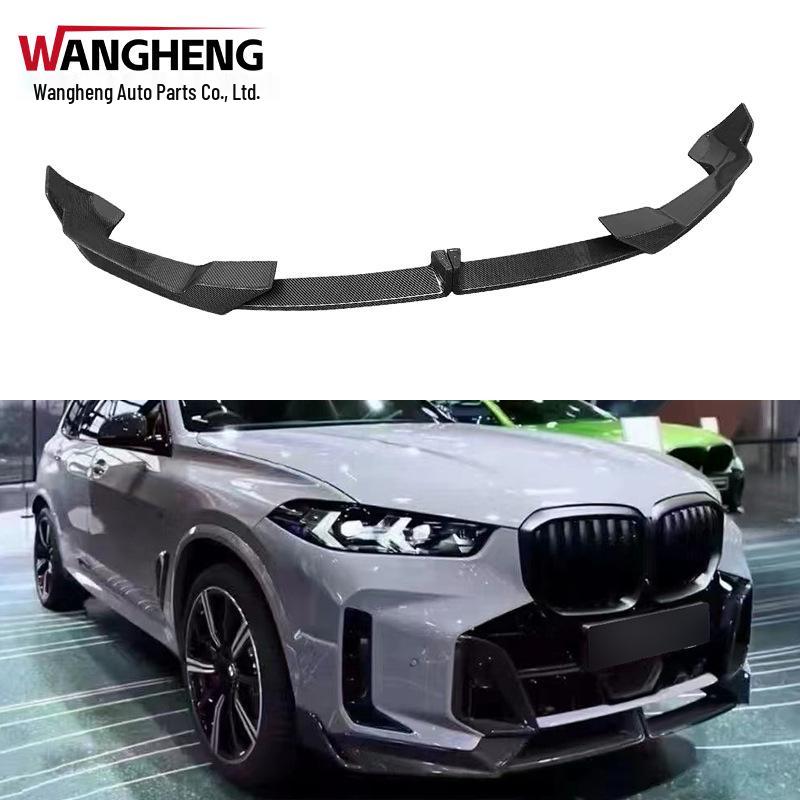 BMW X5 G05 Carbon Fiber Black Front Lip Spoiler Chin Diffuser