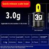 5Pcs Fishing Weights Kit Water Drop Sink Adjustable Proportional Fishing Alert Compact Weight Cylindrical Scale Fishing Tackle