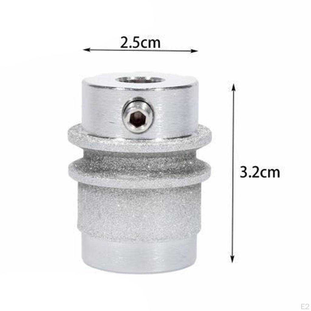 2 Pieces Glass Grinding Tool Fine Diamond Grinder Bits Easy To Use Stable for