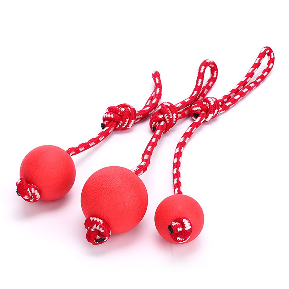 Unzerstörbarer Vollgummiball Haustier Hundespielzeug Training Kauen Spielen Apportieren Beißspielzeug Hunde Spielbälle