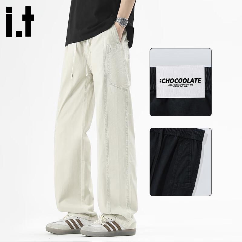 

:CHOCOOLATEit Men s American Style Retro Loose Straight Leg Cotton Casual Pants XL