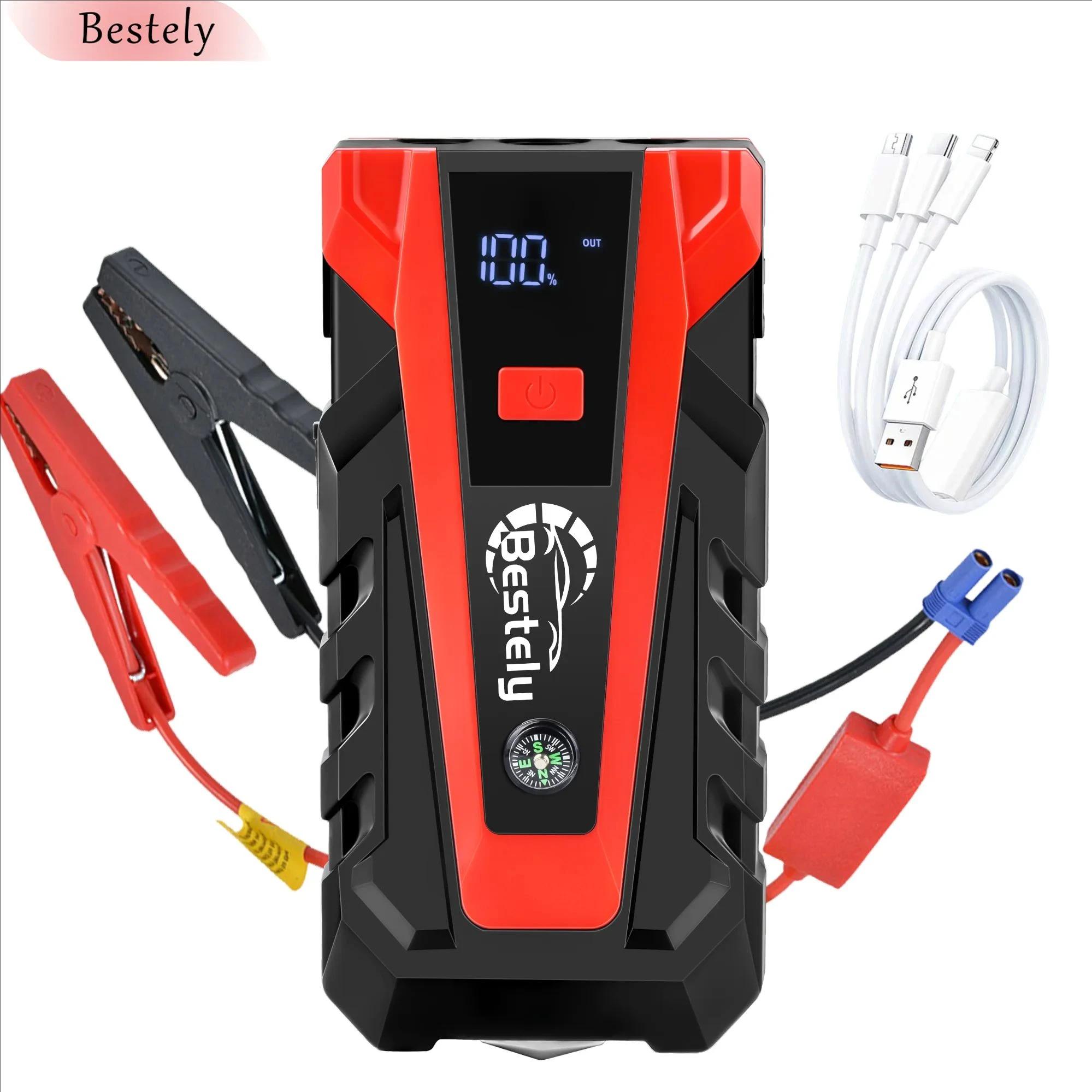 Bestely\12V 3000A Car Battery Jump Starter Portable Charger Car Booster Auto Starting Device Emergency Starter Fast Charging 12V car starter