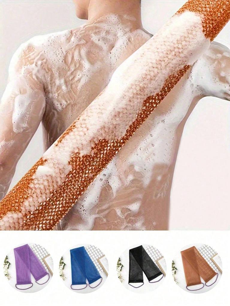 Exfoliating Bath Towel - Soft And Scrub, Nylon Exfoliating Towel With Bubble Foaming, Bathroom Accessories Back To School