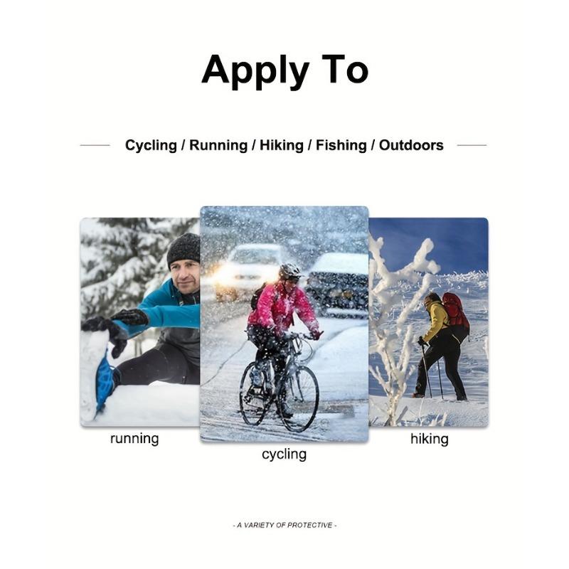 Men's Winter Outdoor Warm Gloves, Windproof Waterproof Touch Screen Gloves, Non-slip Cold Gloves, for Outdoor Running Riding Skiing Fishing Driving