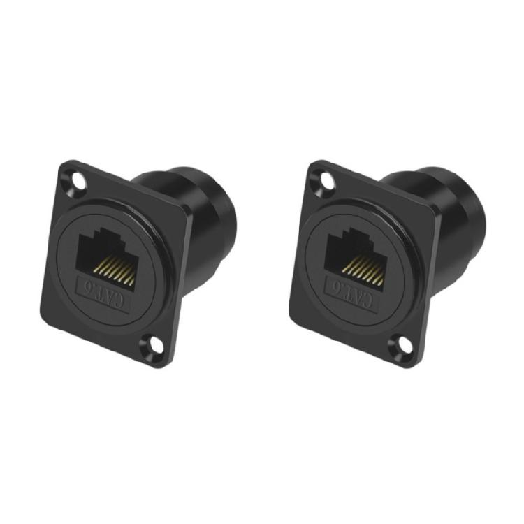 

Разъем RJ45 для монтажа на панель RJ45 Cat6 Разъем-розетка Female-Female Проходной адаптер-удлинитель Ethernet Передача