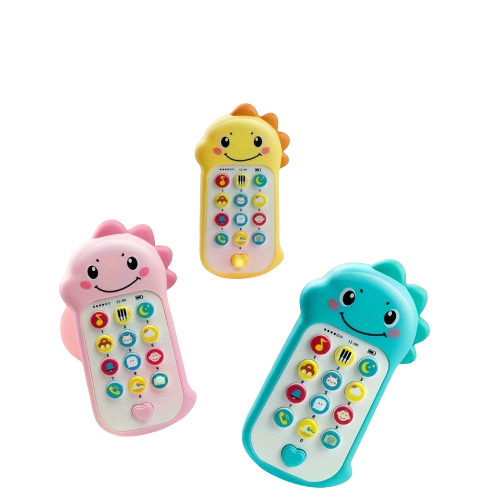 

Baby Early Education Toys, Dinosaur Music Mobile Phone Toys, Lighting Music Toys (Random Color And Without Battery) One Size