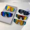 Oversized Sports Goggle Men  Fashion Mirror Outdoor Cycling Sunglasses Women Wrapped Round Anti-UV Protective Shades
