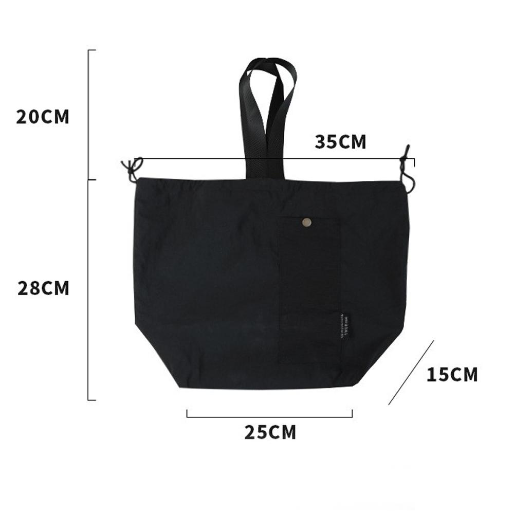 Japanische und koreanische Lunchtasche aus Baumwoll-Canvas, groß, einfarbig, mit Kordelzug, tragbar, wärmeisoliert, Picknick-Aufbewahrungstasche, Bento-Box