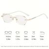 4PCS Diamond Reading Glasses Women's Frameless Glasses Anti Blue LIght Reading Eyeglasses Fashion With Grade +100 To +400