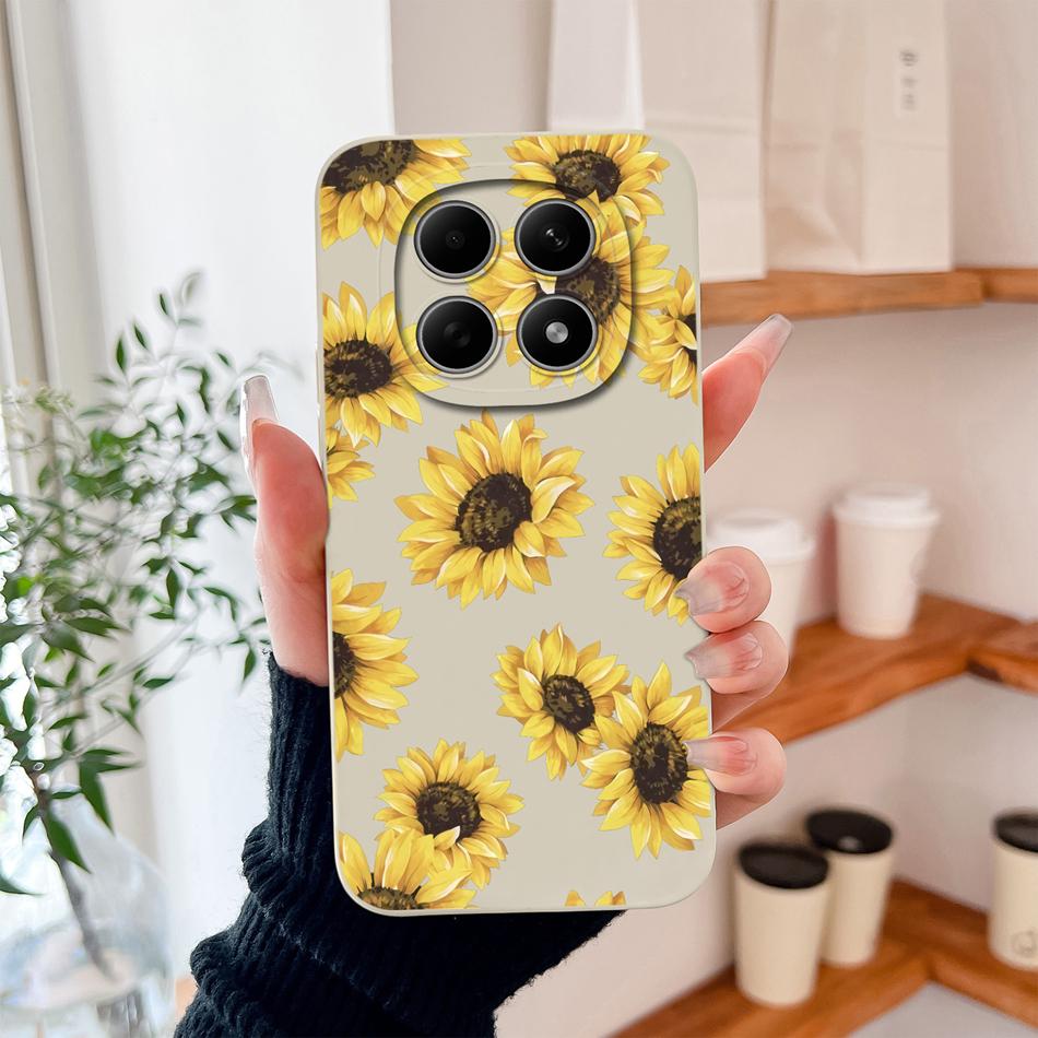 

Case For Redmi Note 15 Pro Plus Candy Painted Flower Phone Cover For Redmi Note15 4G 5G Soft Camera Protecion Liquid Back Covers Redmi Note15 (5G)
