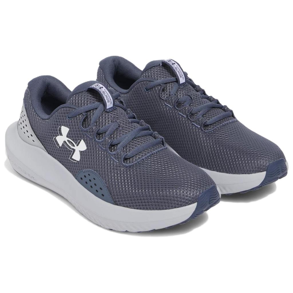 Under Armour Surge 4 Comfortable Lightweight Synthetic Leather Fabric Breathable Durable Low-Top Casual Running Shoes Men Sneaker Gray 3027000-044