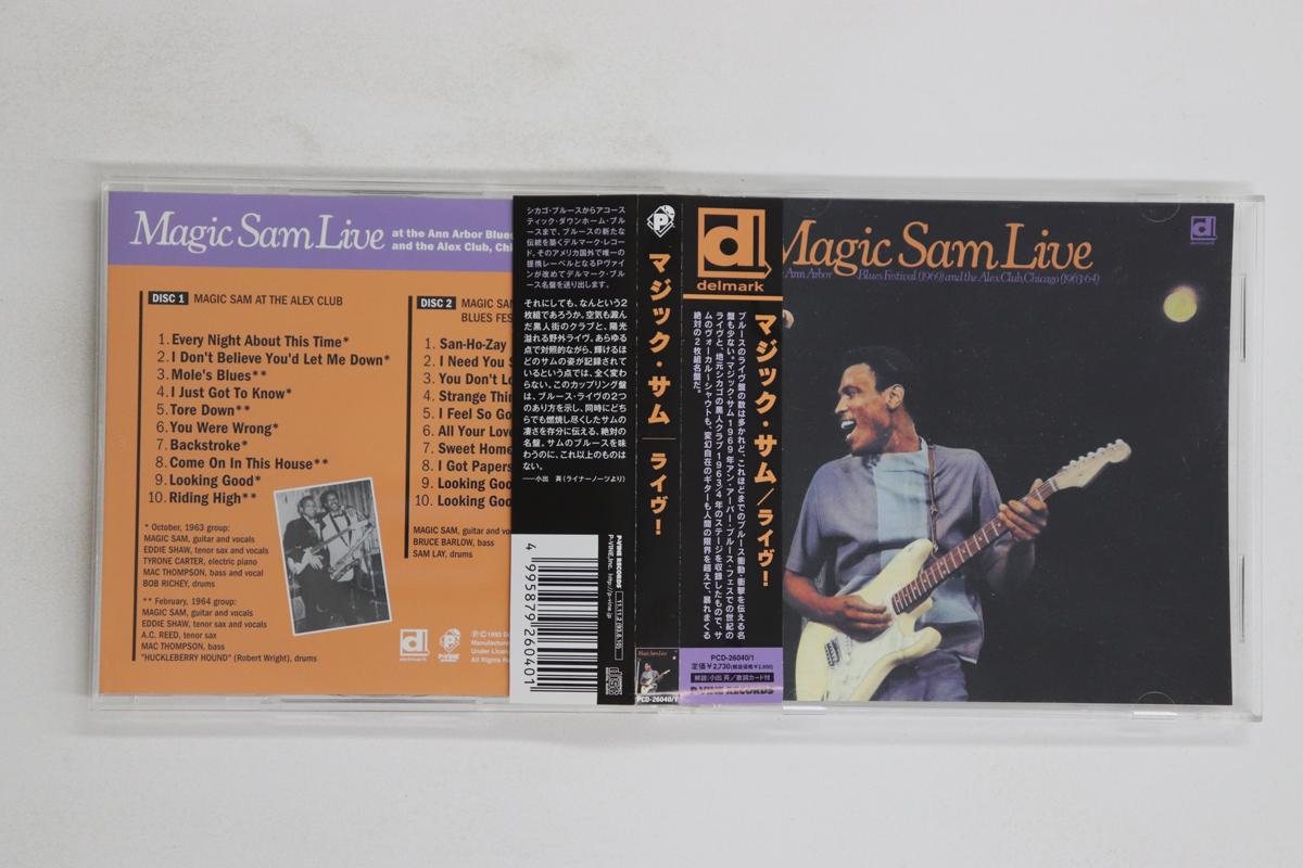 

CD MAGIC SAM - Live PCD260401 DELMARK 2011 Japan Obi Blues Used