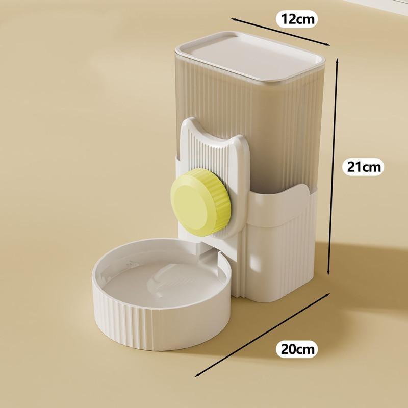 

Pet Dog Cat Hanging Water Dispenser Automatic Feeding Drinking Water Bottle Rabbit Cage Hanging Plastic Material Gray 1000ml зелений