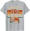This is My 70s Costume Vintage Sunset Retro Vibes Design T-Shirt 100% Cotton Round Neck Short Sleeve Unisex Fashion Casual Tops
