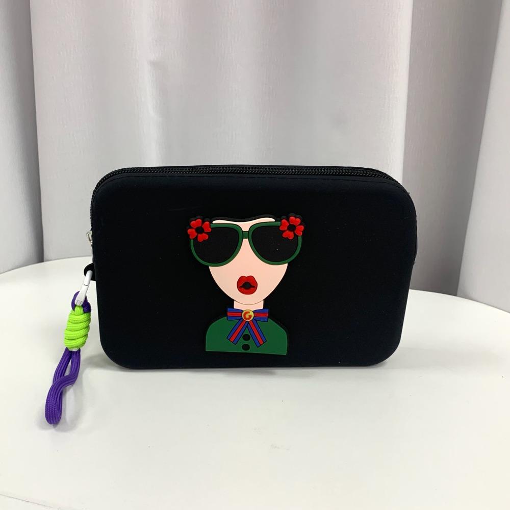 Creative Silicone Wrist Wallet Lightweight Waterproof Makeup Pouch Fashion Zipper Soft Case  Daily
