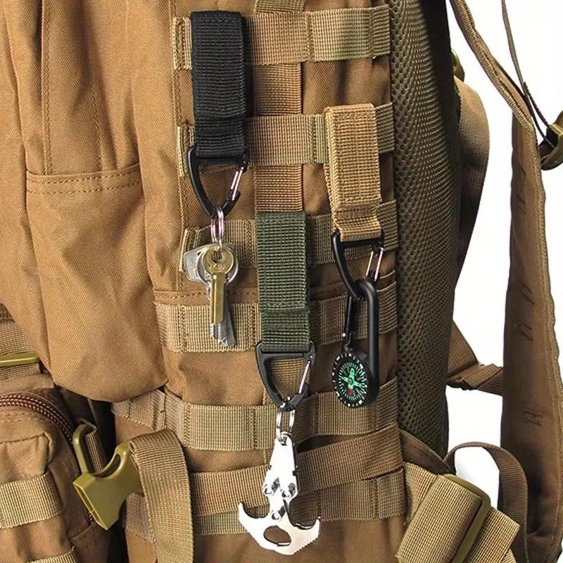 1/3pcs Multi-purpose Nylon Gloves Hook Work Safety Clip Outdoor Tactical Climbing Rope Camping Hanging Buck Outdoor Camping