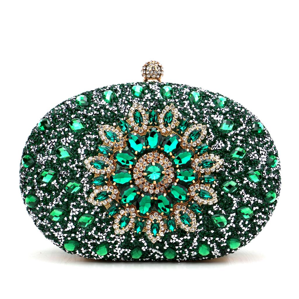 Diamond Women Luxury Clutch Evening Bag Wedding Crystal Ladies Cell Phone Pocket Purse Female Wallet for Party Quality Gift
