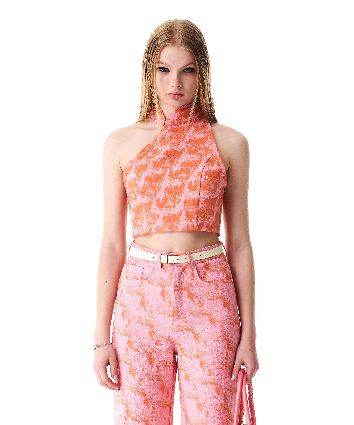 Buddy Qipao Cutout Sleeveless Pink M